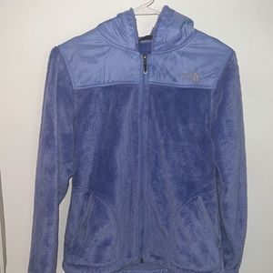 Blue North Face jacket